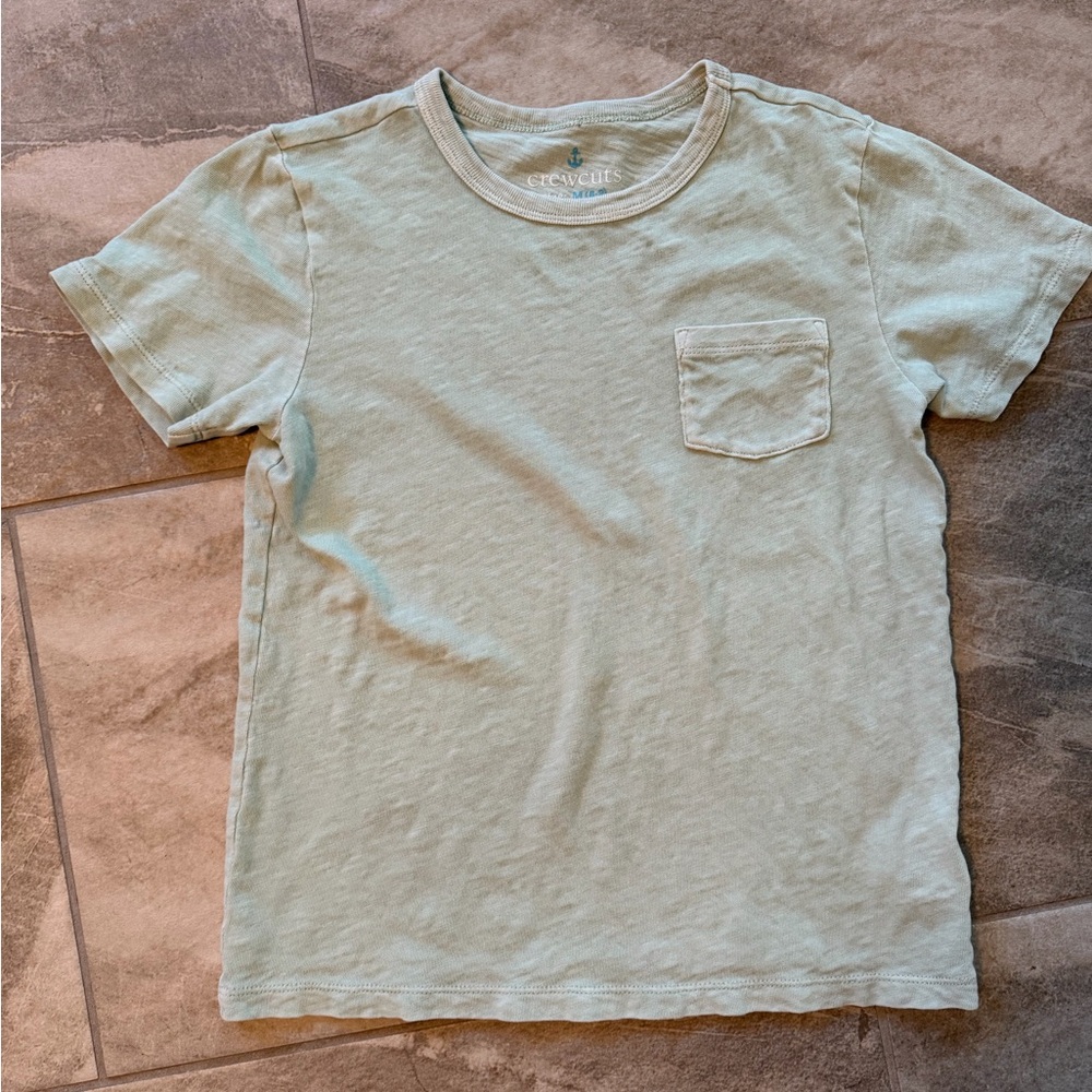 Crewcuts Kids Mint Green Short Sleeve Tee